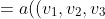 = a((v_1, v_2, v_3) \times (x_1, x_2, x_3)) + b((w_1, w_2, w_3) \times (x_1, x_2, x_3))